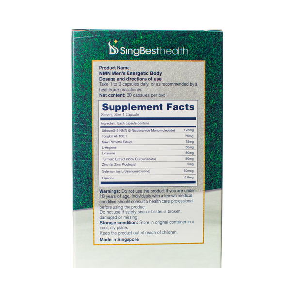 20% OFF. NMN Men's Energetic Body.