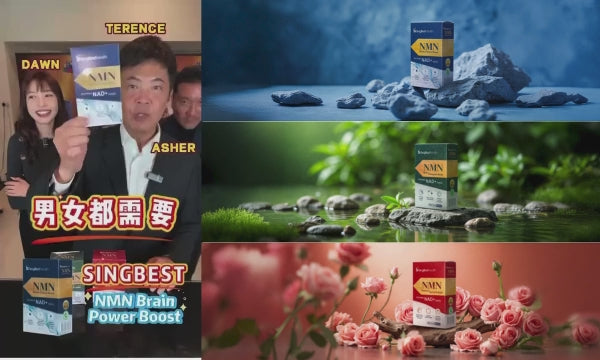 Starlive Mall Terence Cao promotion for SingBest health nmn